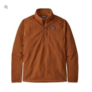 PATAGONIA Better Sweater Rust Orange 1/4-Zip Fleece Pullover Sweater | Mens M